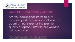 Masonic past master aprons  Arreosmasonicosusa.com