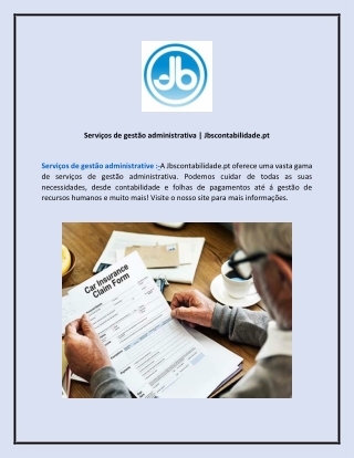 Serviços de gestão administrativa  Jbscontabilidade.pt