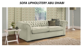 Sofa Upholstery Abu Dhabi