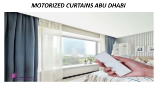 Motorized Curtains Abu Dhabi
