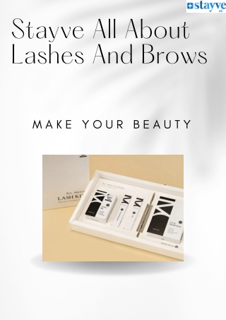 Make Your Lashes Longer And Darker With Stayve Brow Lamination Kit