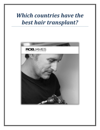 Which countries have the best hair transplant?