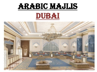 Arabic Majlis In Dubai