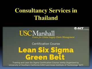 Consultancy Services in Thailand