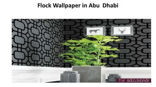 Flock Wallpaper in Abu  Dhabi