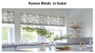 Roman Blinds  in Dubai