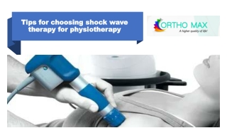 Tips for choosing shock wave therapy for Hamilton physiotherapy clinics