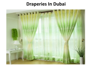 Drapery In Abu Dhabi