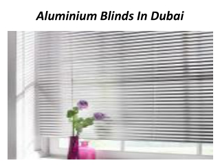 Aluminium Blinds In Abu Dhabi