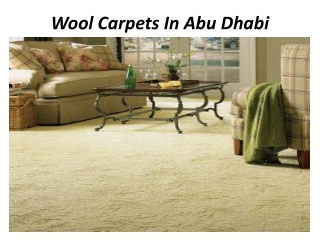 Wool Carpet In Dubai