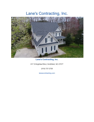 Lane's Contracting, Inc
