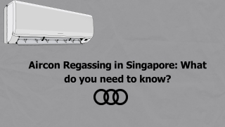 Aircon Regassing in Singapore What do you need to know