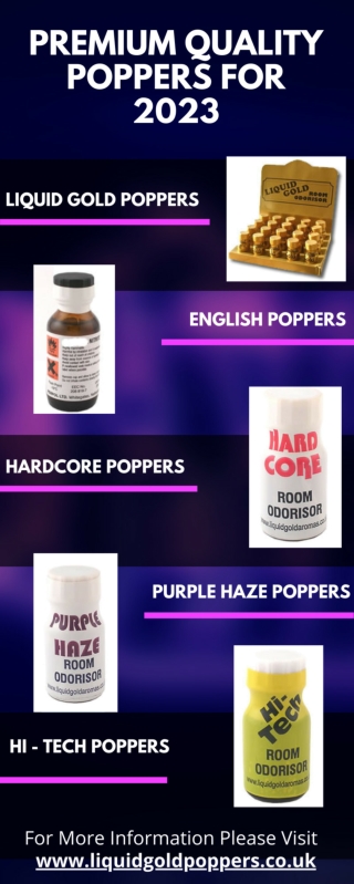 Premium Quality Poppers for 2023