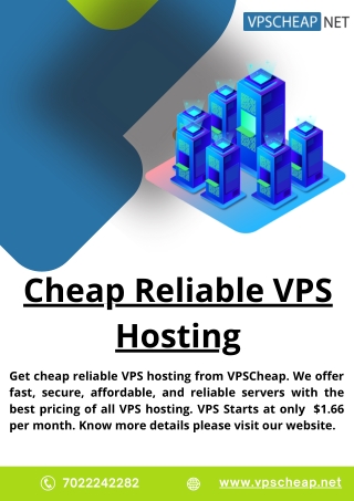 Cheap Reliable VPS Hosting