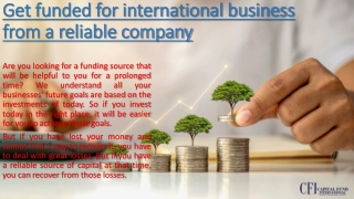 Worldwide capital funding