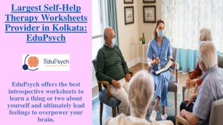 Renowned Self-Help Therapy Worksheets Provider Online - EduPsych