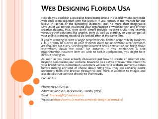 Web Designing Florida Usa