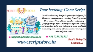 Best Readymade Tour Booking System - SCRIPTSTORE.IN