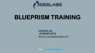 BluePrism Training