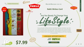 Rakhi Wishes Card - Rakhi Collection in New Zealand