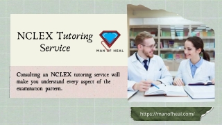 The Great  NCLEX Tutoring Service by Man of Heal
