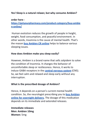 Yes! Sleep is a natural relaxer, but why consume Ambien_ .docx