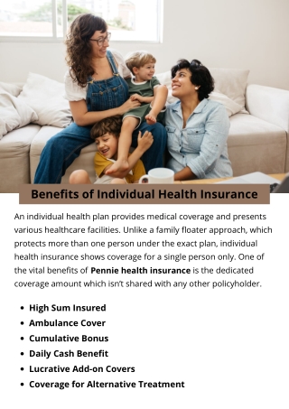 Benefits of Individual Health Insurance