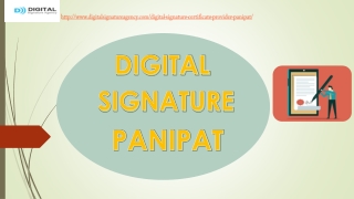 Digital Signature in panipat