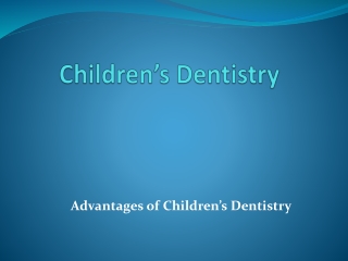 children dentistry cd