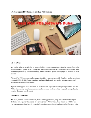 Best iPad POS Software Dubai