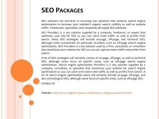 SEO Packages