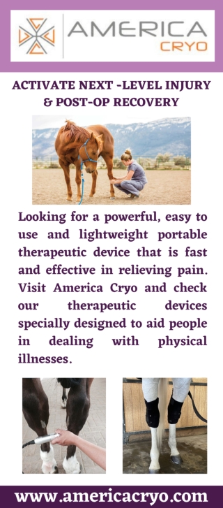 Fast Recovery Therapeutic Devices - AmericaCryo