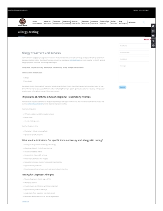 Allergy Treatment and Services