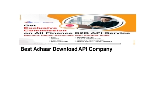 Best Aadhaar Card Download API Provider