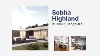 Sobha Highland in Hosur, Bangalore - Brochure