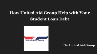 How United Aid Group Help with Your Student Loan Debt