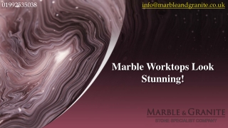 Marble Worktops Look Stunning!