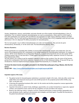 Benzodiazepine Drugs Market