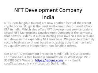 NFT Development Company India