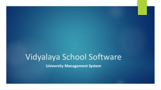 University Management System