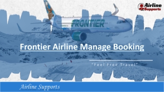 Frontier Airline Manage Booking  1-888-826-0067