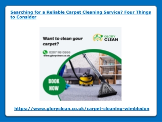 Searching for a Reliable Carpet Cleaning Service