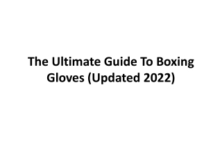 How to Choose the Right Size Boxing Gloves