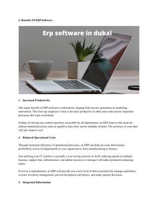 Erp software in dubai