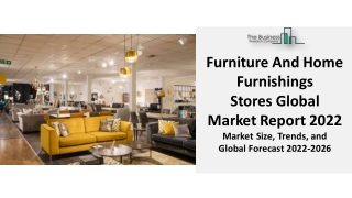 Furniture And Home Furnishings Stores Market 2022: Share, Size, Analysis Growth