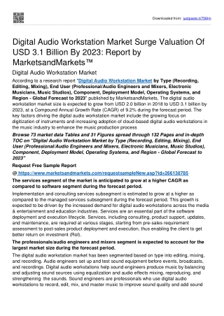 Digital Audio Workstation Market Size Is Estimated To Rise To USD 3.1 billion