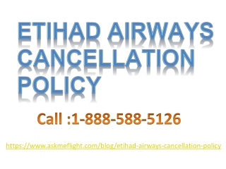 Know how to cancel Etihad Airways Flight Ticket?