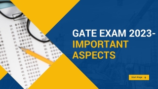 GATE Exam 2023- Important Aspects