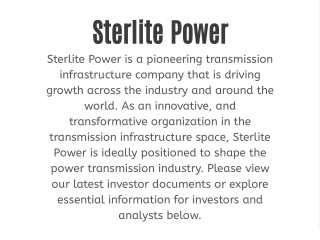 Power Transmission in India