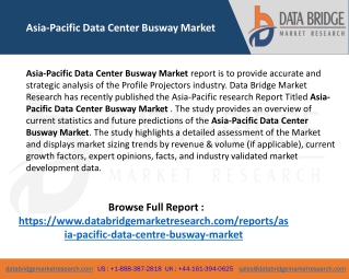 Asia-Pacific Data Center Busway Market Trends